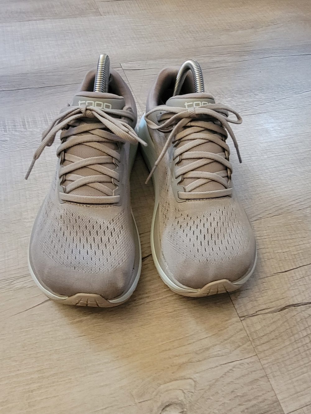 Women's Neutral Taupe Lace-Up Athletic Sneakers